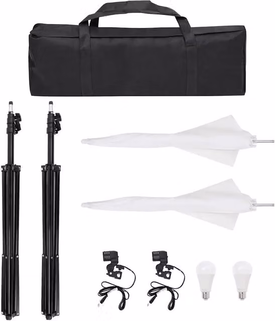 Kit per Studio Fotografico con Set Luci, Fondale e Riflettore CFW5750899