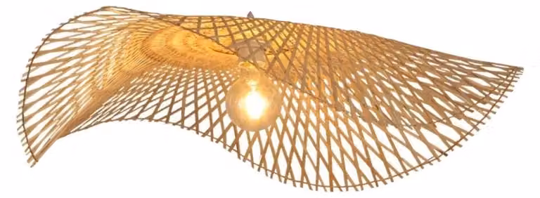 Lampada a sospensione, design intrecciato realizzato a mano, funzione dimmerabile, A-45CM, lampadina non inclusa