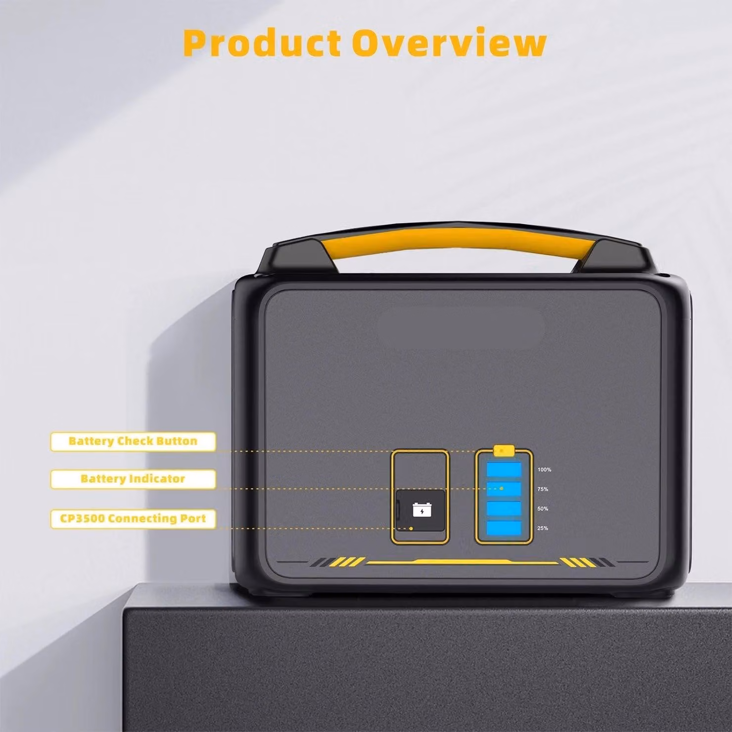 Centralina di alimentazione - Generatore di corrente - Mini-generatore - Portatile - Centrale elettrica - Batteria LiFePO4 - per uso domestico