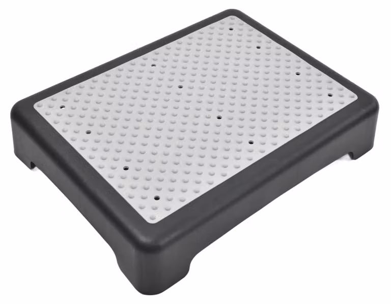 Scala pieghevole antiscivolo - Mezza pedata - Portatile - Leggera - Offre un elevato supporto - Capacità fino a 400 lbs - Ausilio per la mobilità