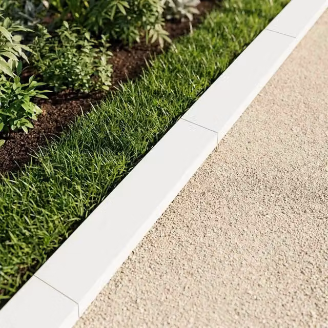 Profilo di copertura per giardino 10 pz 100 x 15 x 5 cm Acciaio 8013056