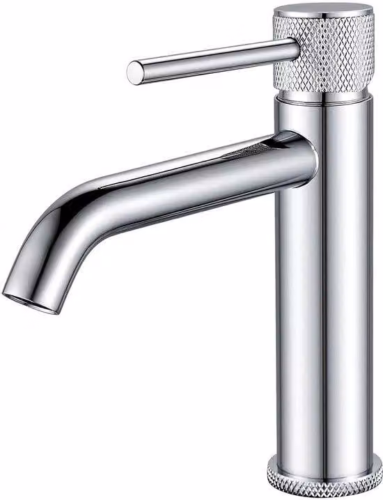 Miscelatore cromato per lavabo - design moderno - 1 pezzo - bocca da 13 cm