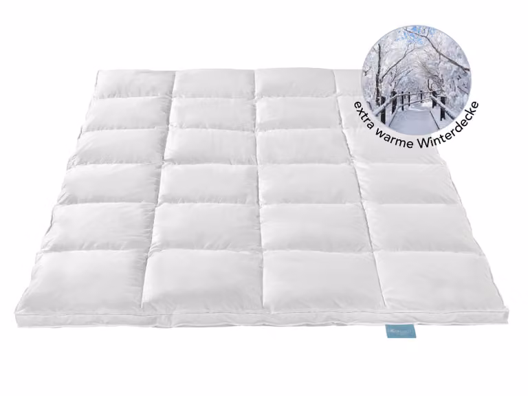 Piumino di alta qualità | extra caldo | 135 x 200 cm | 90% piumino / 10% piume | peso di riempimento: 890g | XDREAM Nature