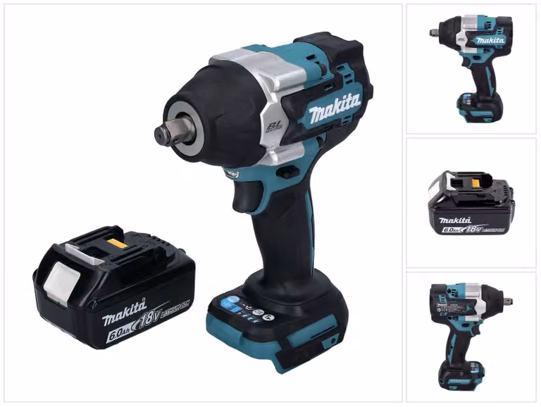 Avvitatore a impulsi a batteria Makita DTW 700 G1 18 V 700 Nm 1/2" XPT Brushless + 1x batteria ricaricabile 6,0 Ah - senza caricabatterie
