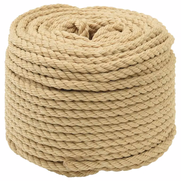 Corda da barca vidaXL in plastica, colore beige o marrone, 8 mm, 250 m