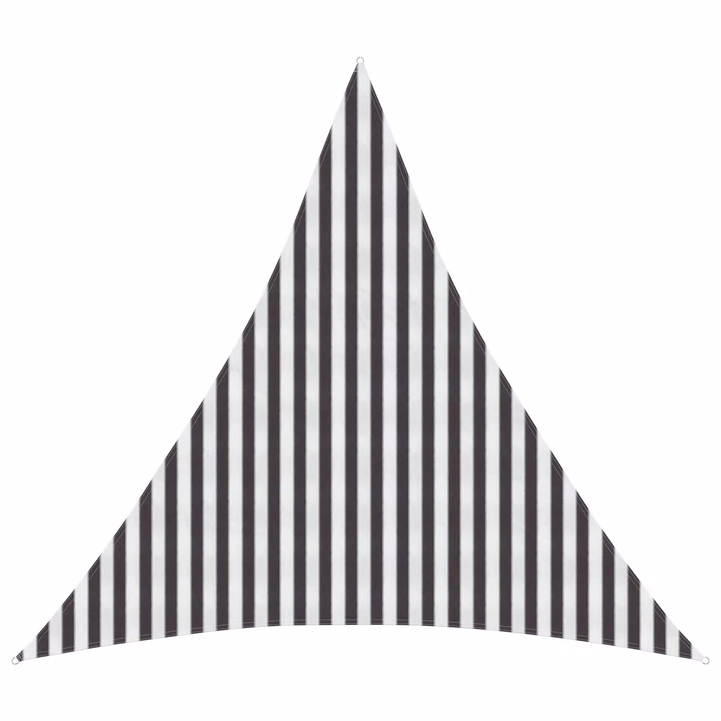 Telo Ombra Triangolare vidaXL in HDPE Antracite e Bianco L/P/H: 4 x 4 x 4 m
