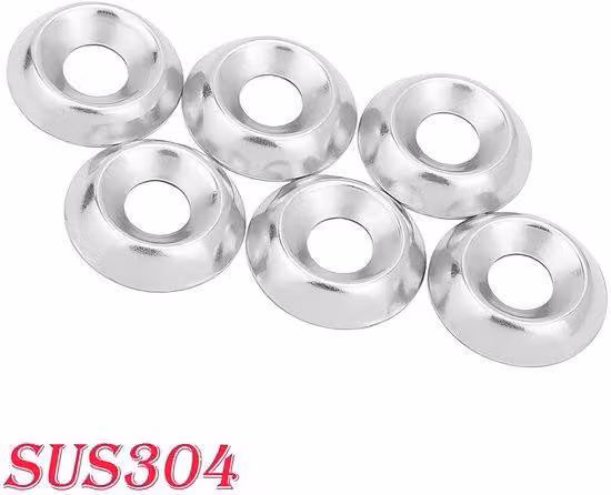 Rondelle metalliche per vetri - 40 pezzi - M8 x 20 mm x 5 mm