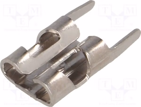 3 connettori: a montaggio superficiale (SMD), piatto, diametro 4,8 mm, stagnato, modello 3551 - Connessioni saldabili: 0,8 mm, ottone morbido