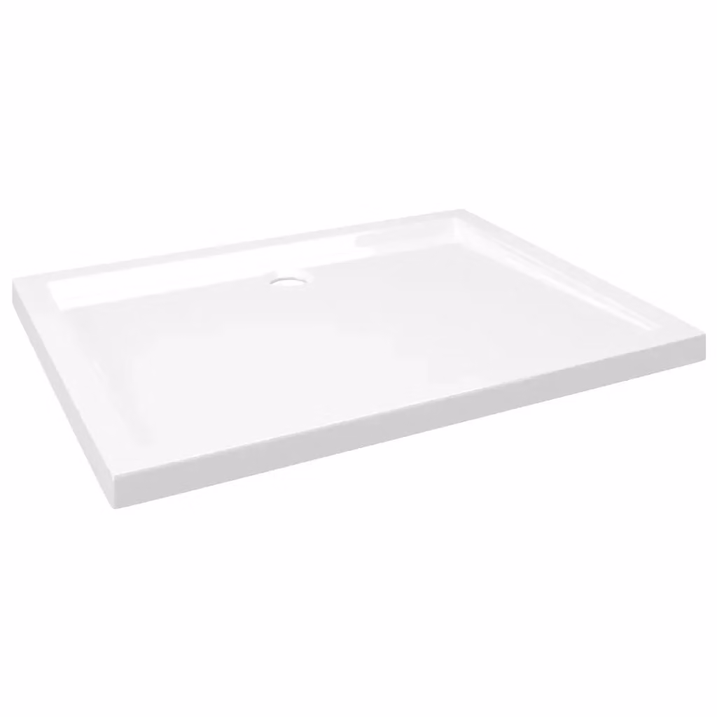Piatto doccia rettangolare vidaXL in ABS bianco L 90 cm x P 70 cm – 2