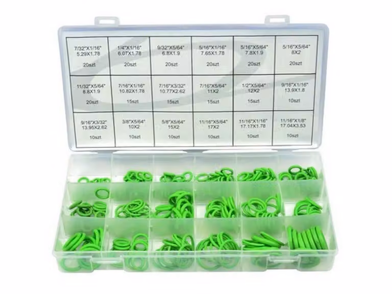Set-kit guarnizioni O-ring aria condizionata, assortimento per auto A/C compressore e sanitari professionali ,per raccordi,guarnizione riparazione, 270 pezzi