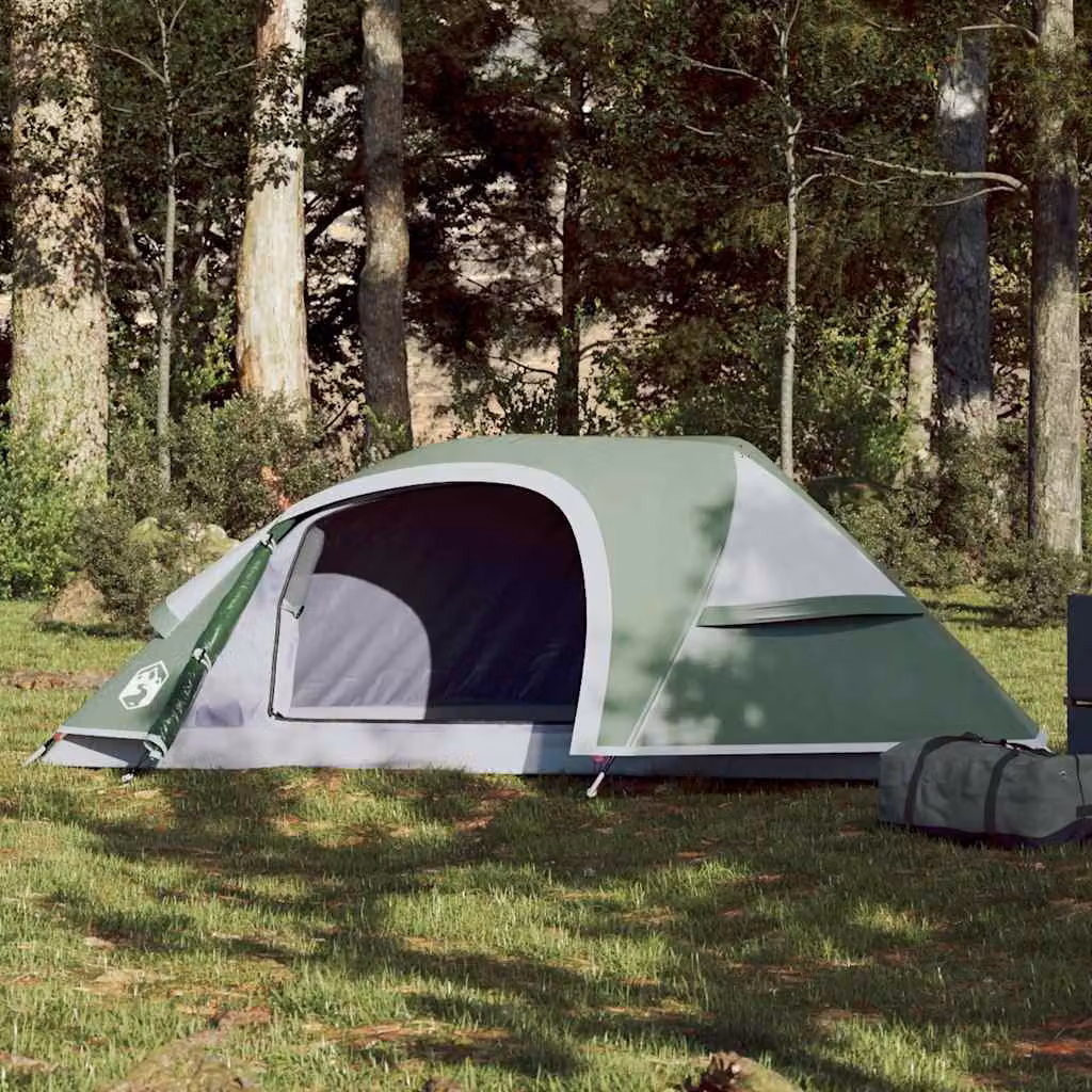 Tenda da campeggio a cupola impermeabile vidaXL per 1 persona, verde