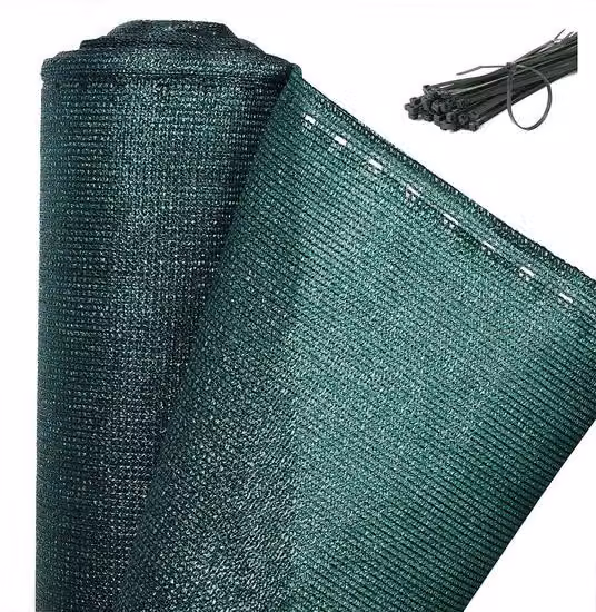 Paravento e tenda da sole 2 in 1 per balcone - Resistente alle intemperie e agli strappi - 1,2 x 10 m - Ampia rete protettiva verde