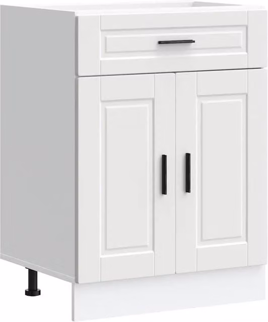 Base da cucina Design In bianco in legno multistrato L/P/H: 60 x 46 x 81,5 cm