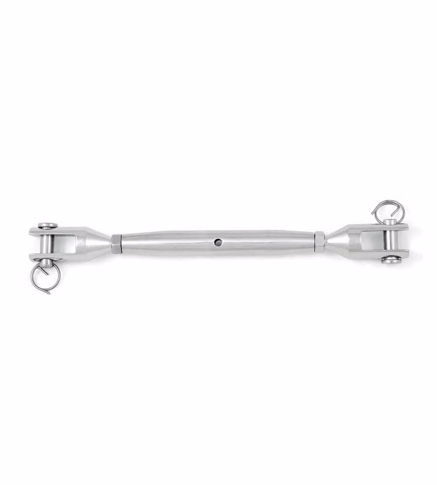 Tenditore a 2 forcelle M4 in acciaio Inox A4 - AISI 316