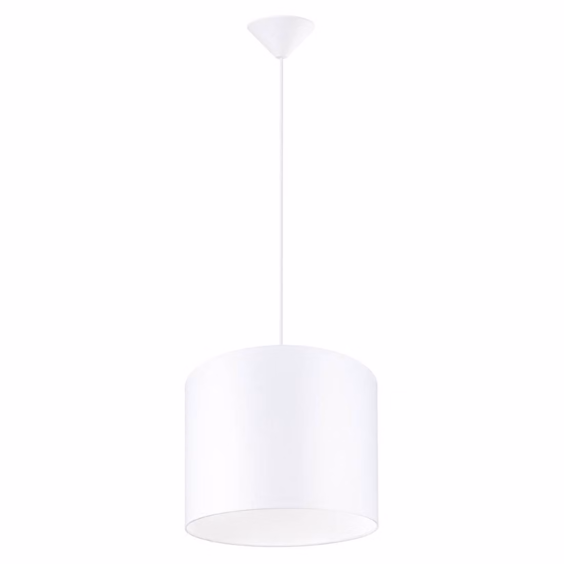 Lampada a sospensione NOVA 30 bianco 1xE27 15W tessuto/PVC 88x30x30cm Sollux Lighting