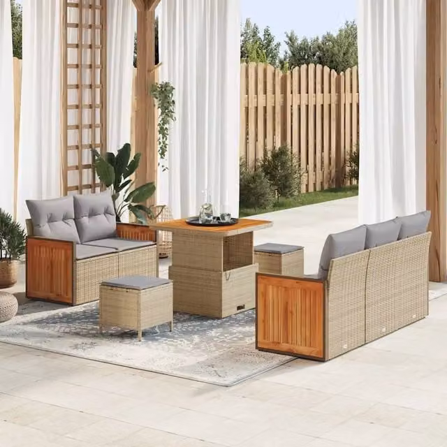Set Divano da Giardino 10 pz 7-Numero di posti 3365197