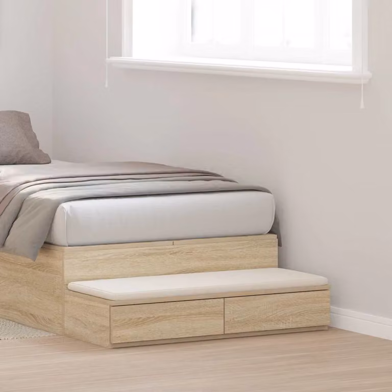 Cassetti per letto vidaXL colore Rovere Sonoma, L: 75 cm, P: 36,5 cm, H: 16,5 cm
