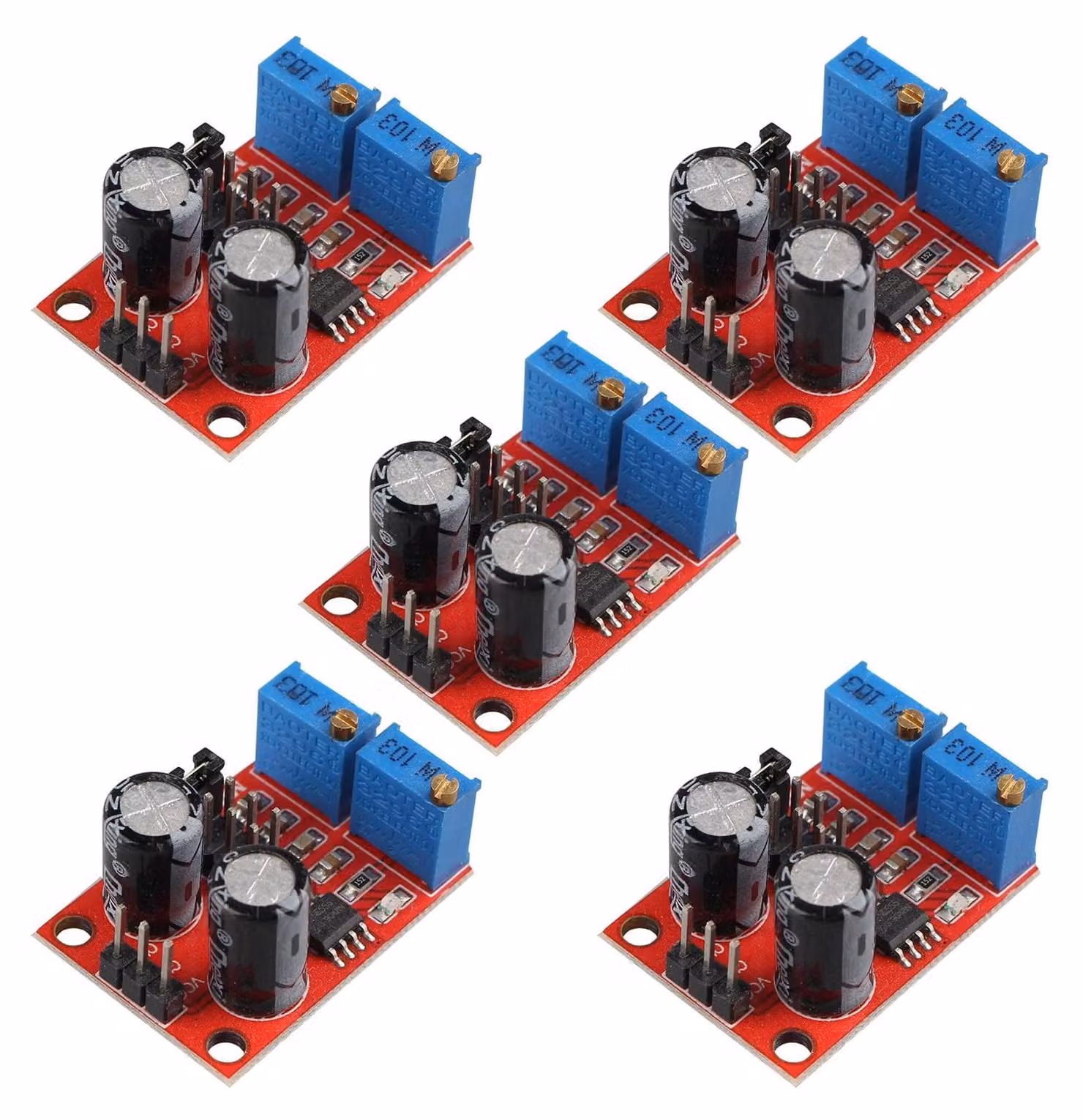 Modulo generatore di segnali rettangolari NE555, regolabile