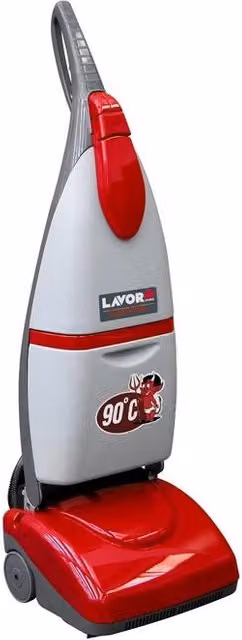 Lavor Crystal Clean Lavasciuga Pavimenti 1200W con Acqua Calda 90°C e 2 Spazzole Grigio Rosso