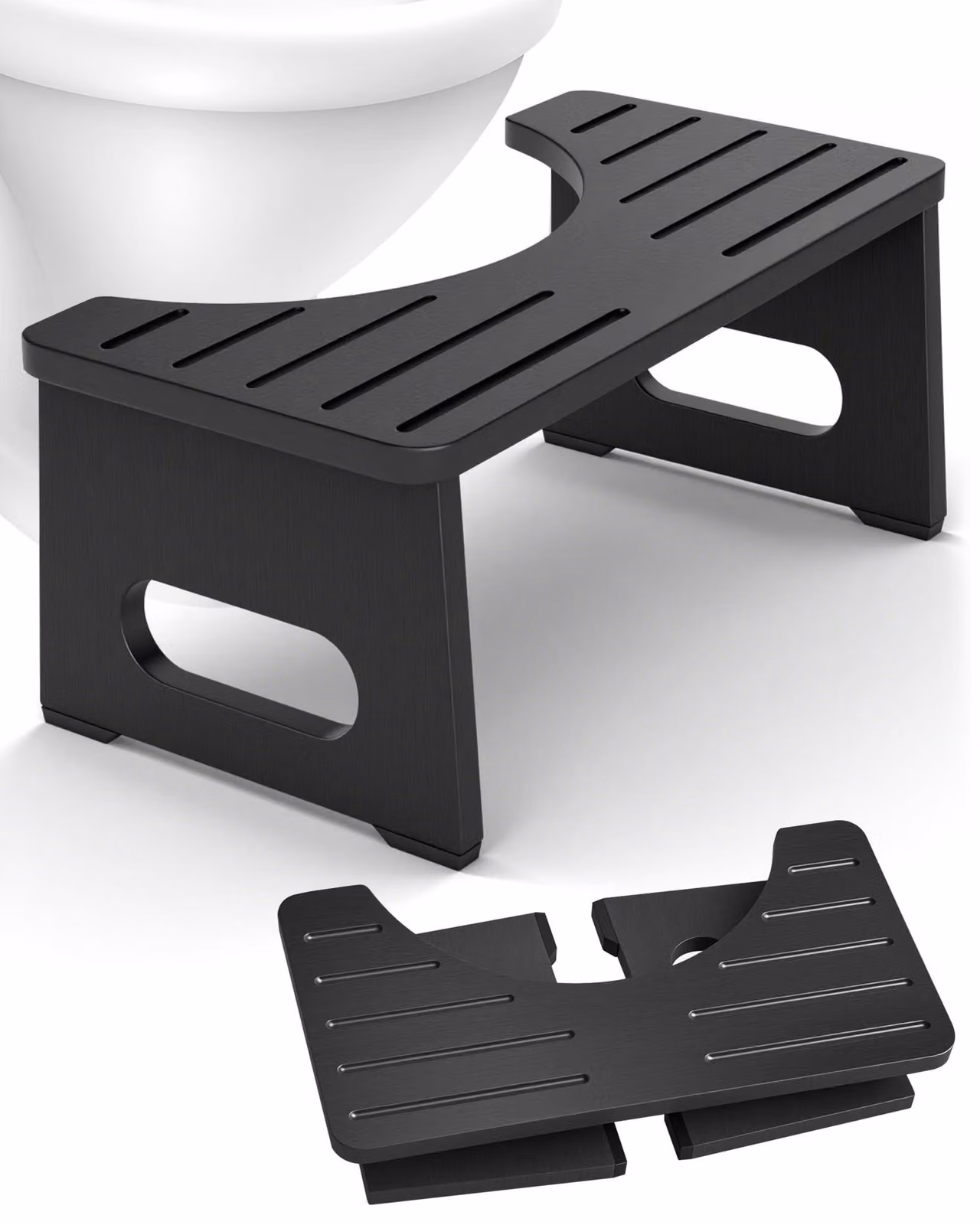 Panca pieghevole in legno per adulti, da utilizzare come sgabello