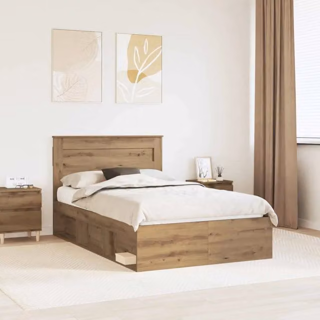 Struttura del letto Rovere Artisan 120 x 190 cm 3409782