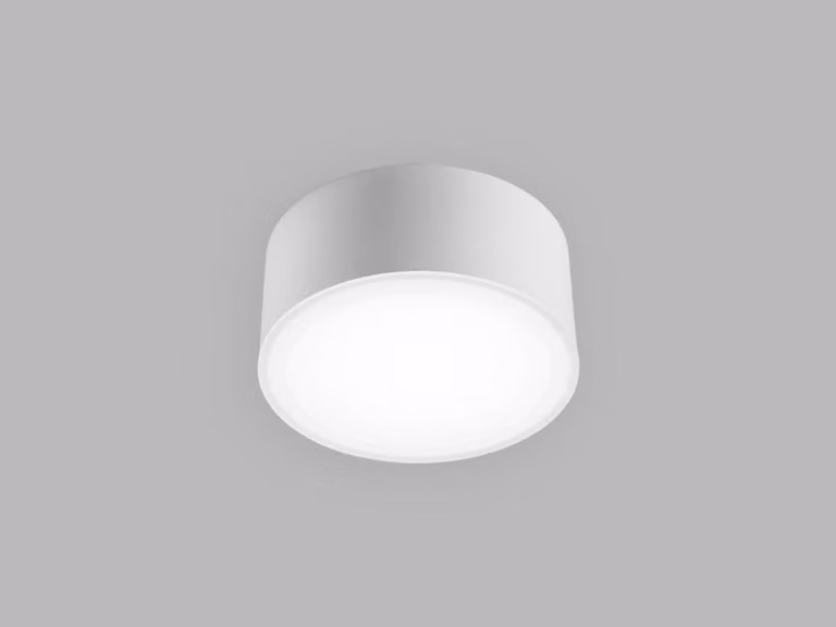 Apparecchio LED a soffitto BUTTON II CRI90 dimmerabile, Variante: Ø 150 x 72 mm, 1200 lm, 3000 K/4000 K, DALI, bianco