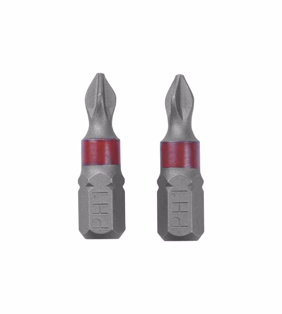 Punta Bit Philips 1-1/4" x 25 mm, 2 pezzi