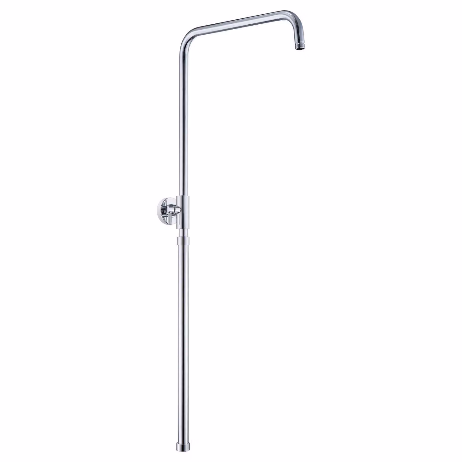 JOHO Asta doccia in acciaio inox con fissaggio a parete variabile, colonna doccia con lunghezza fissa 92cm cromo