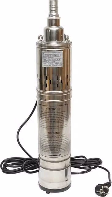 Pompa sommersa Breckner Germany in acciaio inossidabile argento, 800W, 58L/min, H60m, 220V, 2850 giri/min – 1