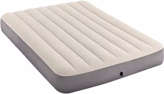 Letto gonfiabile singolo, autogonfiabile, 191x137x25 cm, grigio