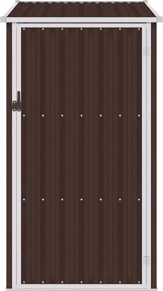 Capanno da Giardino Marrone 87x98x159 cm in Acciaio Zincato