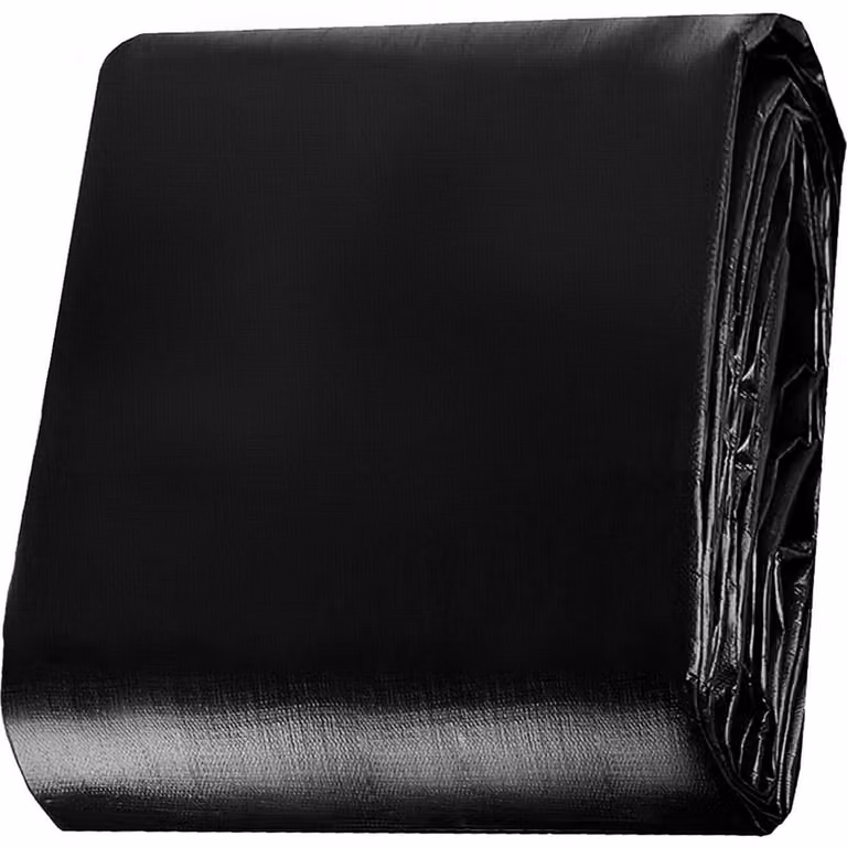 Telo coprioggetto 10x10 metri, 180 g/m², nero, resistente allo strappo, impermeabile