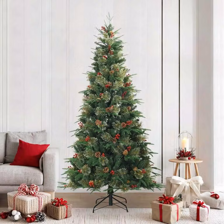 Maison Exclusive - Albero di Natale artificiale pieghevole, verde, 240 cm