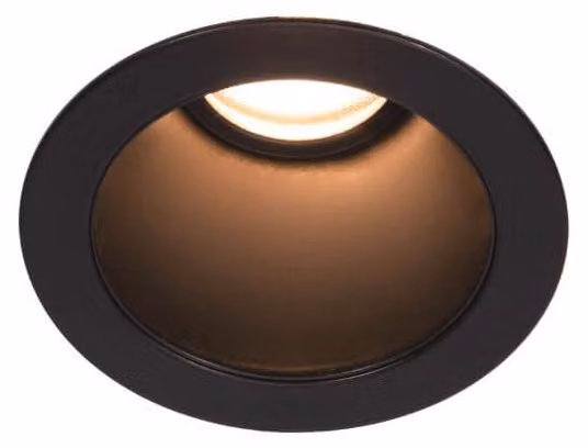 Horn Magna LED luce da incasso nera rotonda Ø7,8 cm 7,7W 3000K bianco caldo