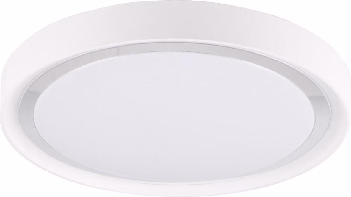 Plafoniera LED rotonda PERSE bianca 15W, luce bianca neutra 1600 lm, plastica, dimensioni: 5 x 33,4 x 33,4 cm, IP20, Polux