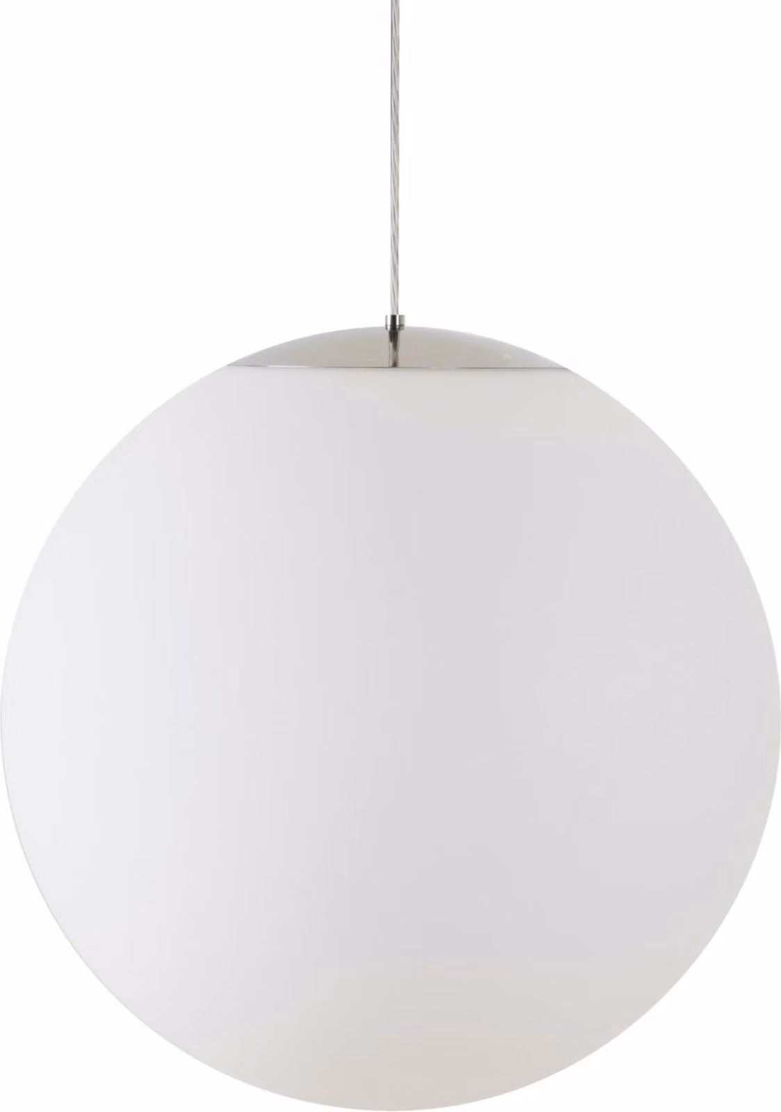 OSMONT ADR62236 ADRIA S5 HP apparecchio a sospensione in vetro acciaio inox lucido / bianco IP40 3000 K 65W LED
