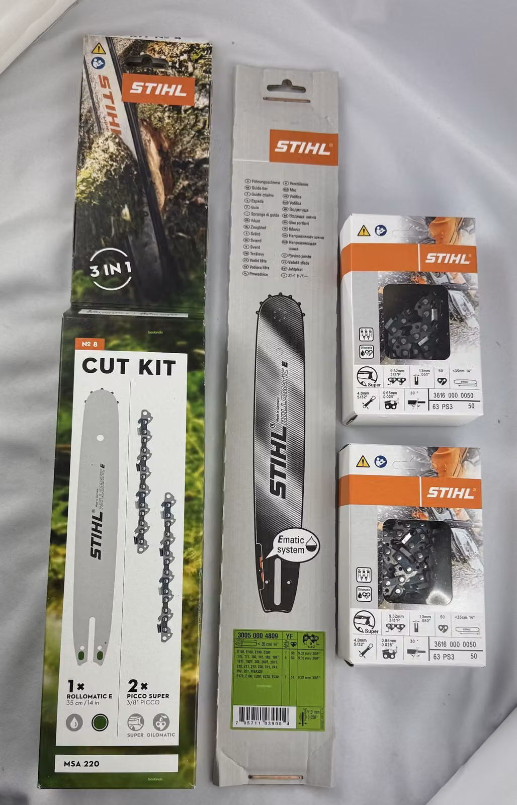 Kit Di Taglio Stihl 8 Msa220 30050009906, 30050004809 + 36160000050