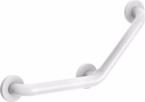Maniglia angolare Delabie 135Gr. D32 220x220mm, 3Feet.P., nylon bianco