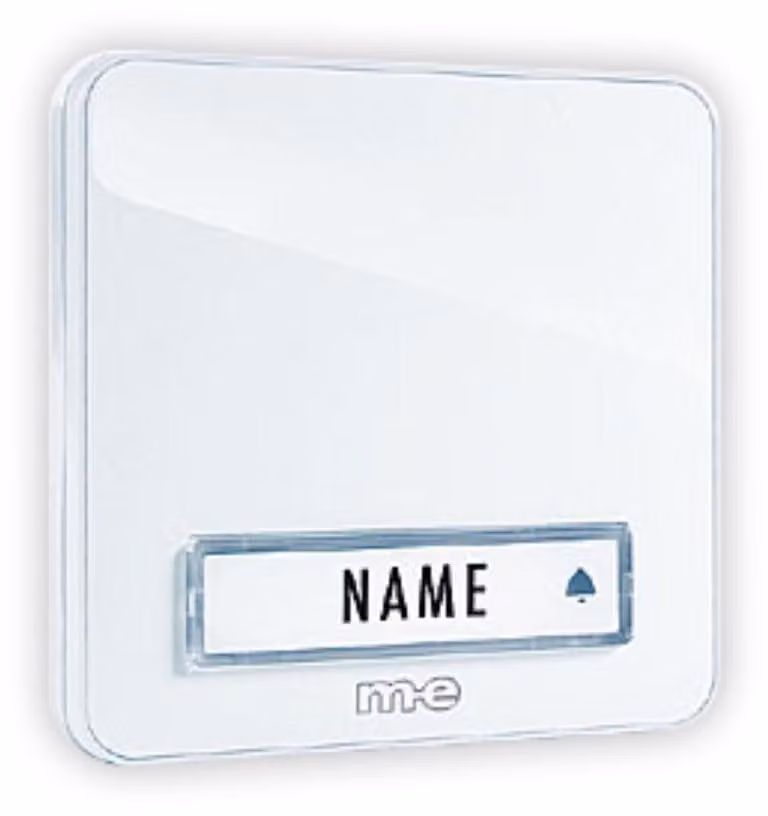 M-E MODERN-ELECTRONICS Campanello a pulsante KTA 1 famiglia bianco (KTA-1 W)