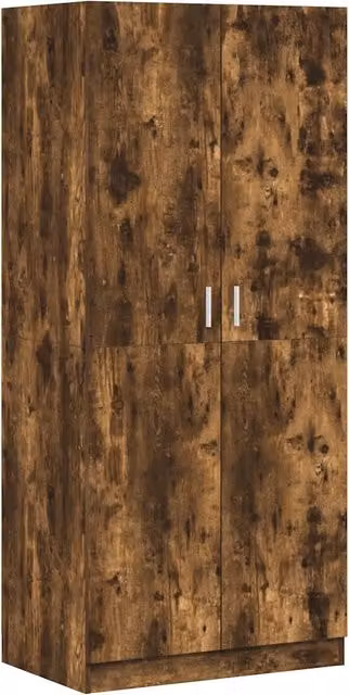Armadio Rovere Fumo 80x52x180 cm in Legno Multistrato CFW7853587