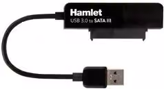Convertitore da USB-C a SATA Hamlet, colore nero