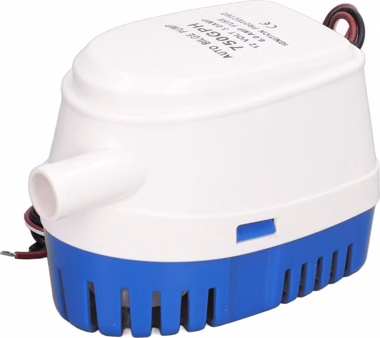 Pompa di sentina automatica, DC 12 V, filtro in plastica rimovibile, facile da pulire, acqua per imbarcazioni da diporto, 750 GPH