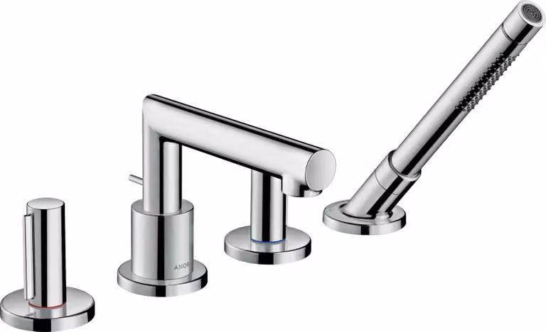 hansgrohe AXOR AXOR Uno 4 trous pour jante de baignoire, Zerogriff, saillie 152mm, 45444000, 45444000
