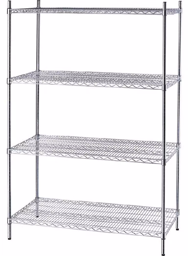 Scaffale da magazzino con ripiani in filo metallico, 1200x610x1800 mm (LxPxA)