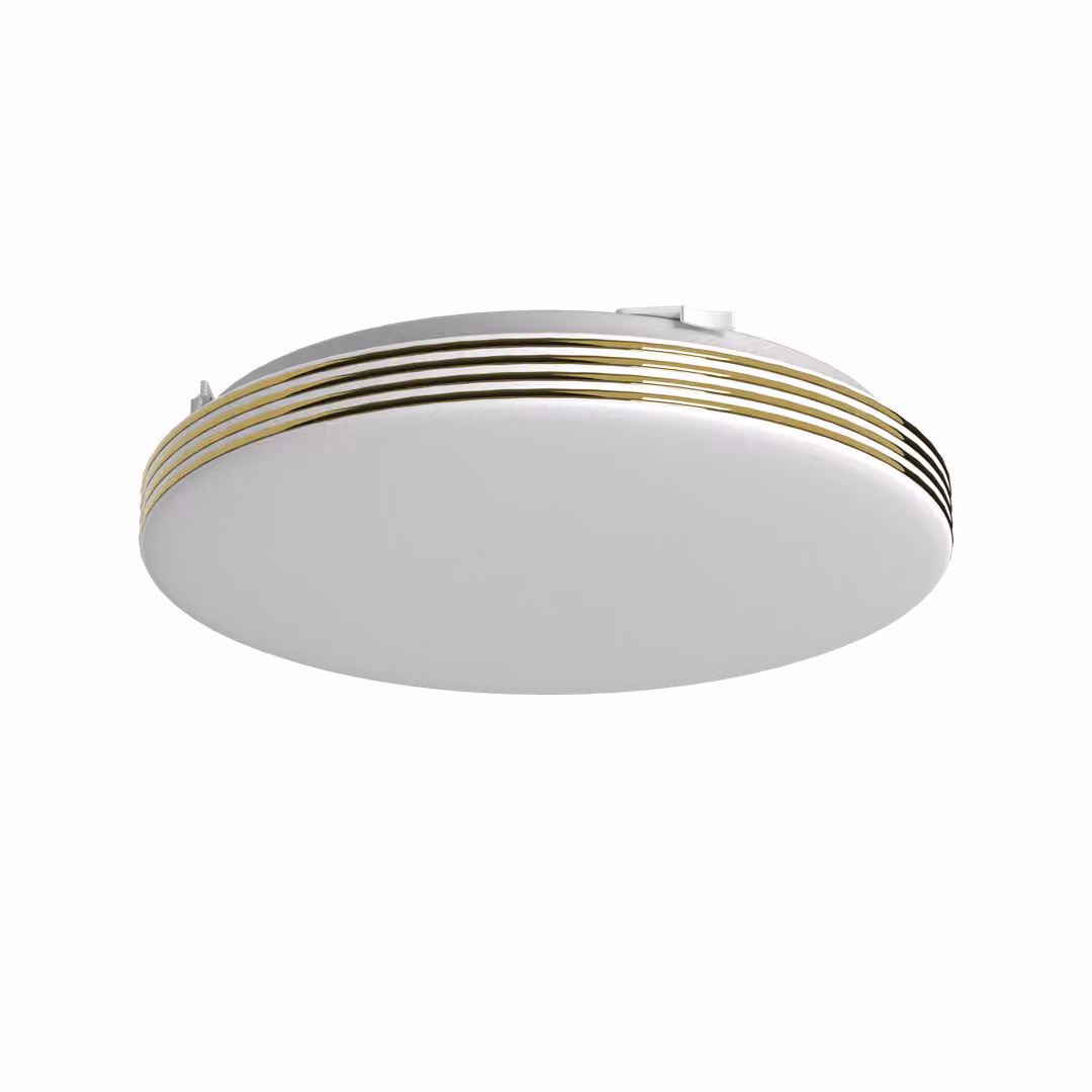 Plafond rotondo 26 cm LED 10W bianco/oro Bever Milagro