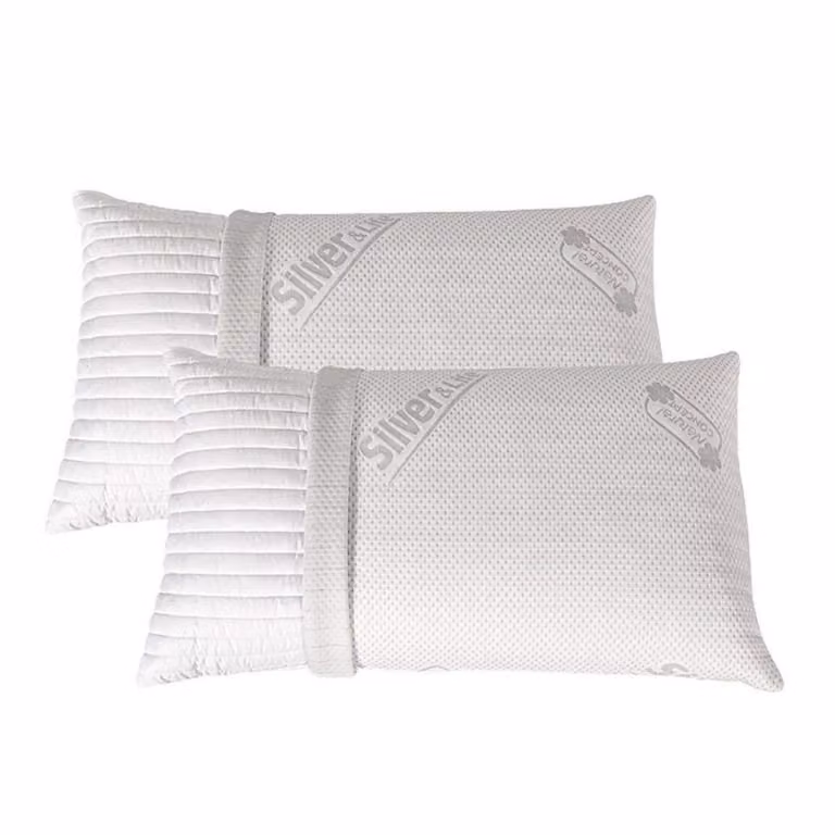 Cuscini fiocco memory Silver & life 4 cuscini 42x72 cm