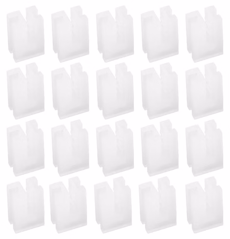 Copriradiatore paraurti per termosifone - 10 x 14 mm - 20 pezzi - Bianco