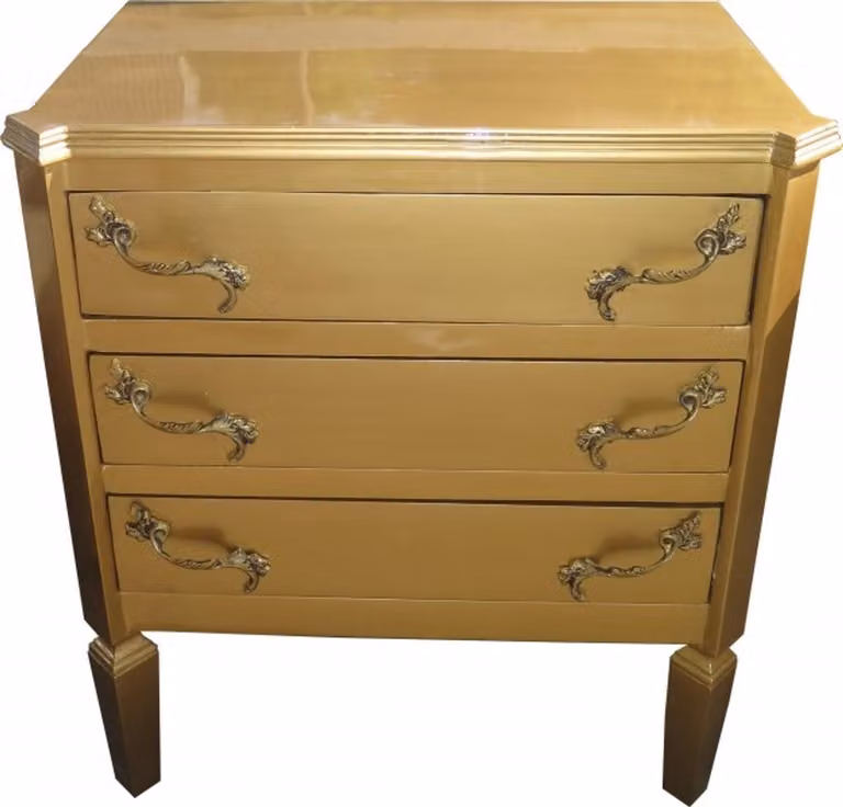 Comò Casa Padrino Barock, colore oro, dimensioni 60 x 39 x 69 cm - Mobile Art Déco realizzato a mano