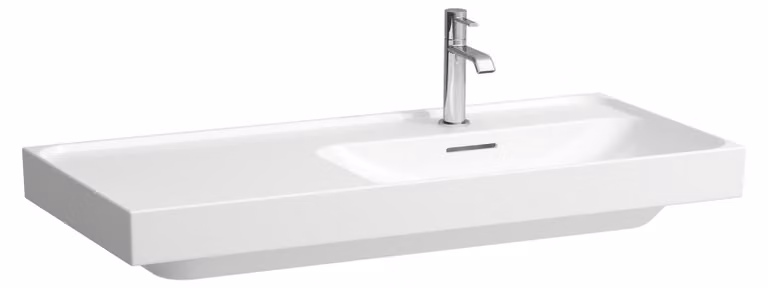 LAUFEN MEDA lavabo, encastrable, tablette à gauche, 1000x460mm, 3 trous pour robinet, sans trop-plein, H8171170001581, H8171170001581
