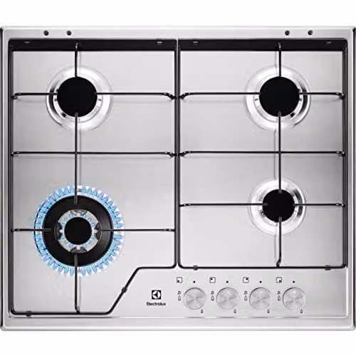 Electrolux - Piano cottura a gas KGS 6434 SX finitura inox da 60cm